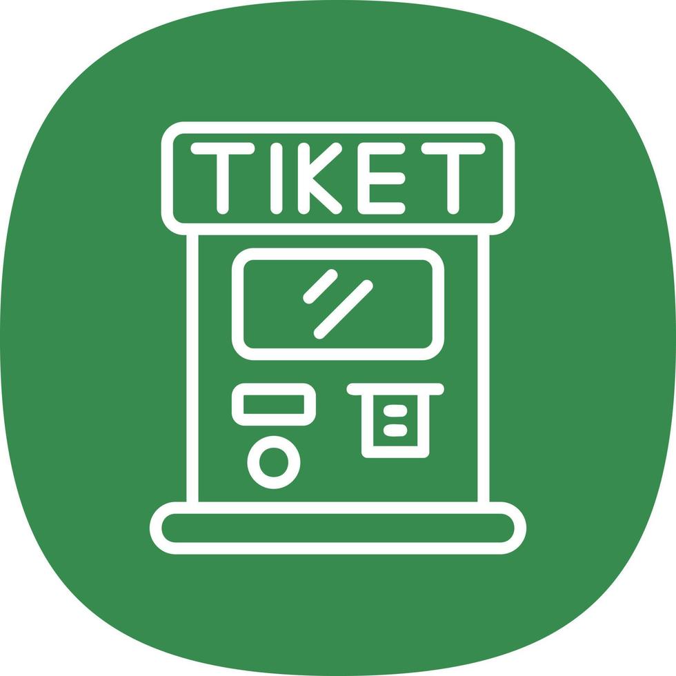 Ticket Machine Vector Icon Design