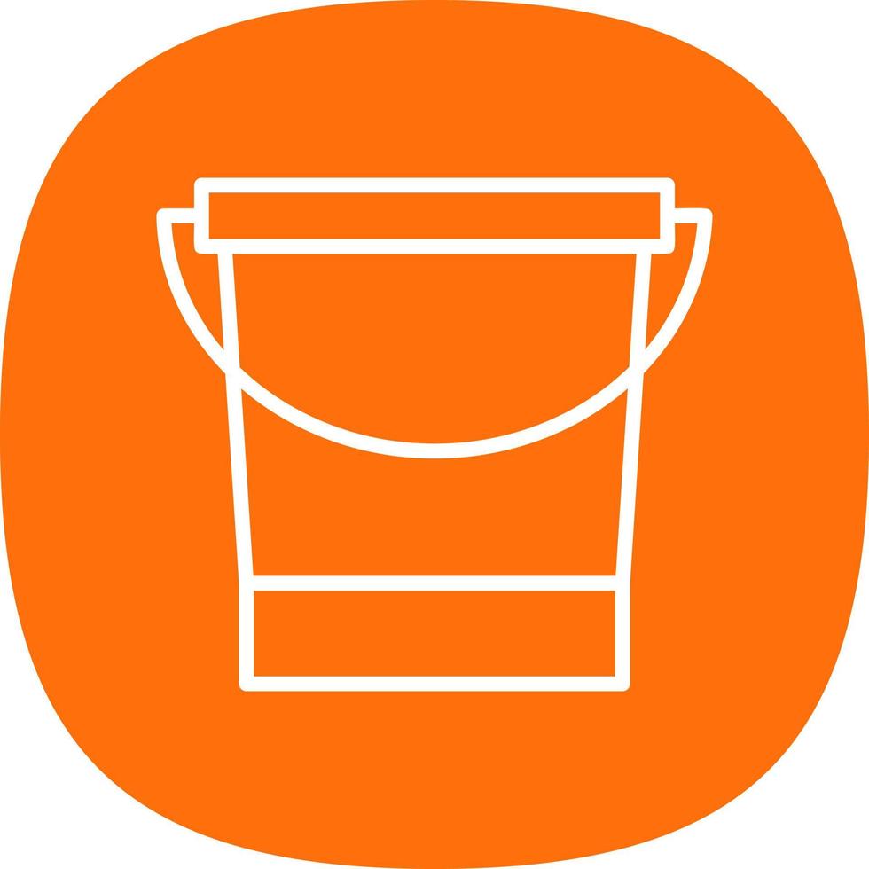 Water Bucket Vector Icon Design