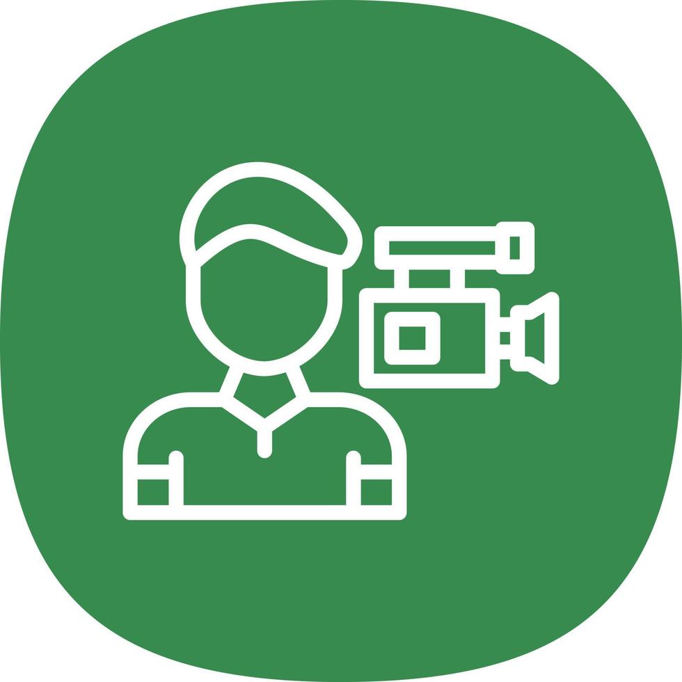 Camera Man Vector Icon Design