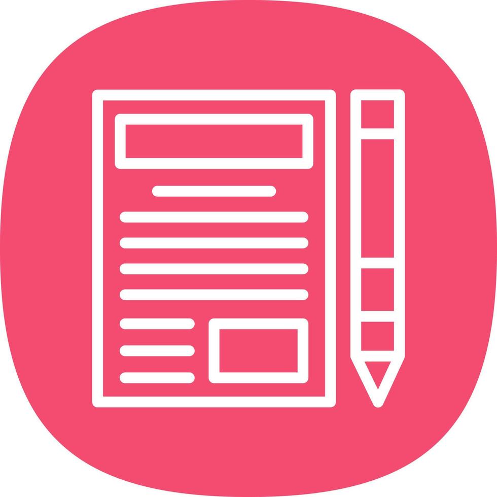 Blogger Vector Icon Design