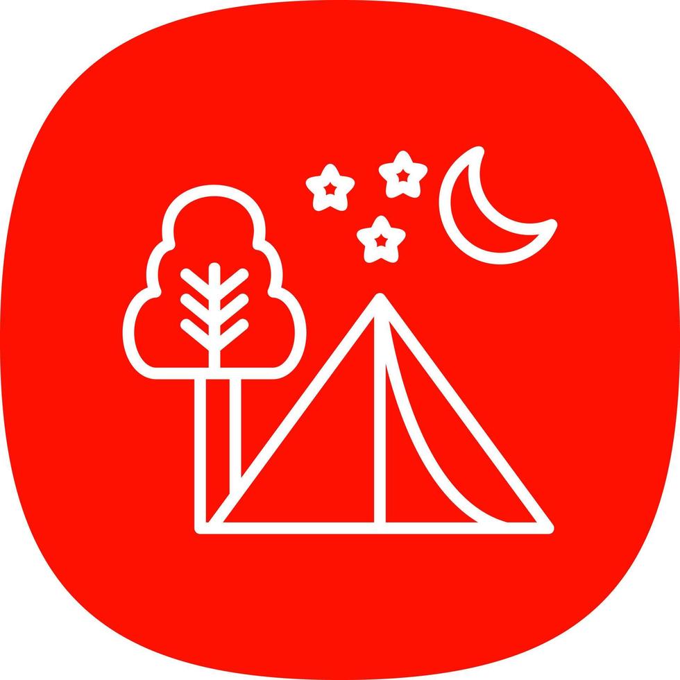 Camping Vector Icon Design