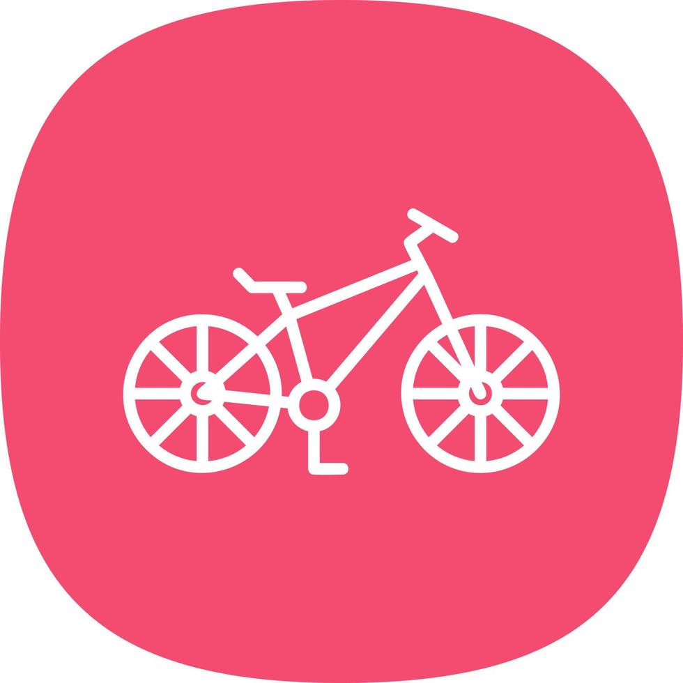 Mountain Bike Vector Icon Design