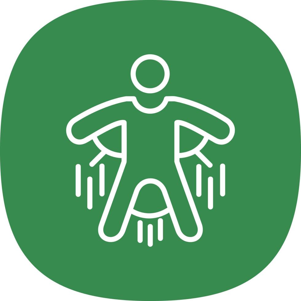Base Jump Vector Icon Design