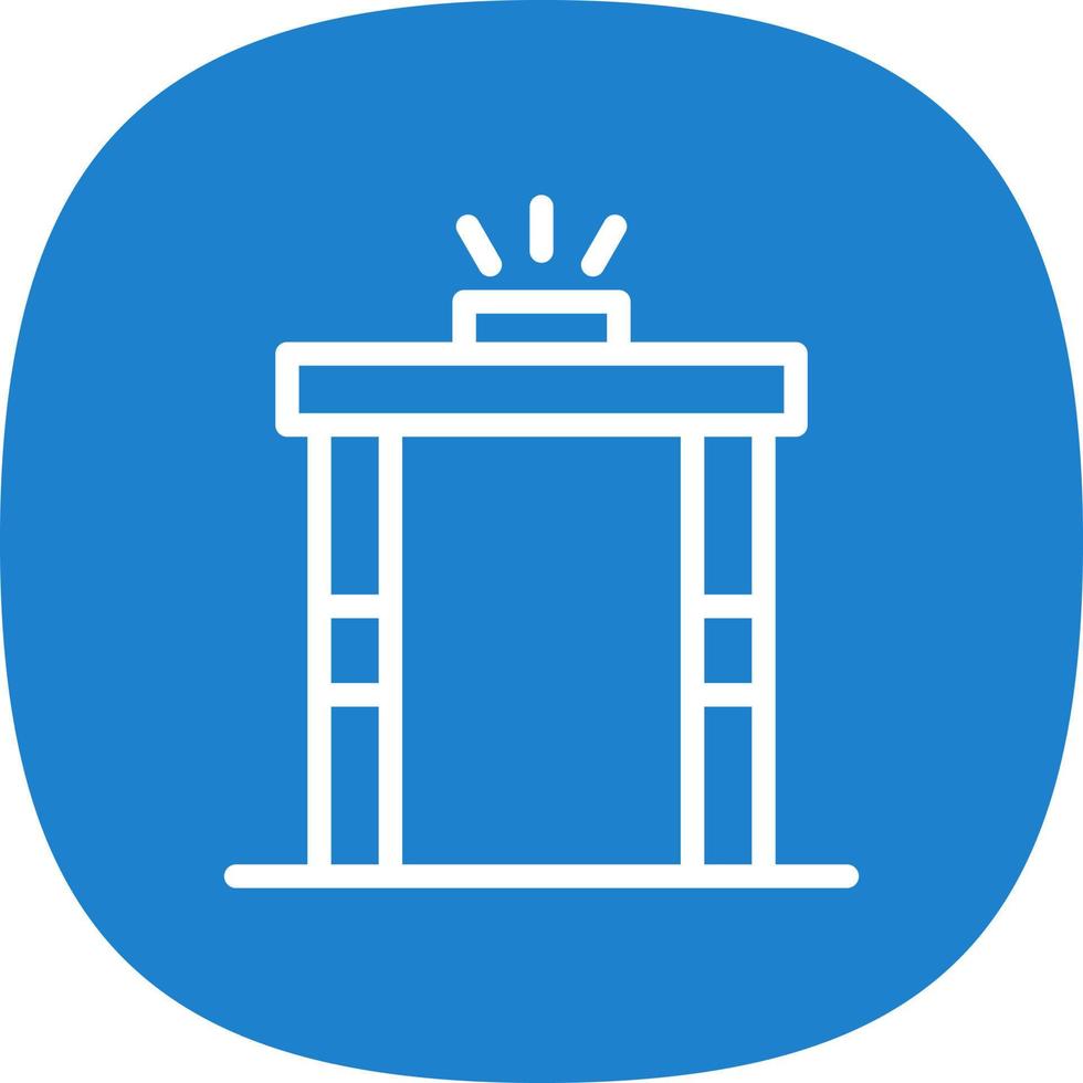 Metal Detector Vector Icon Design