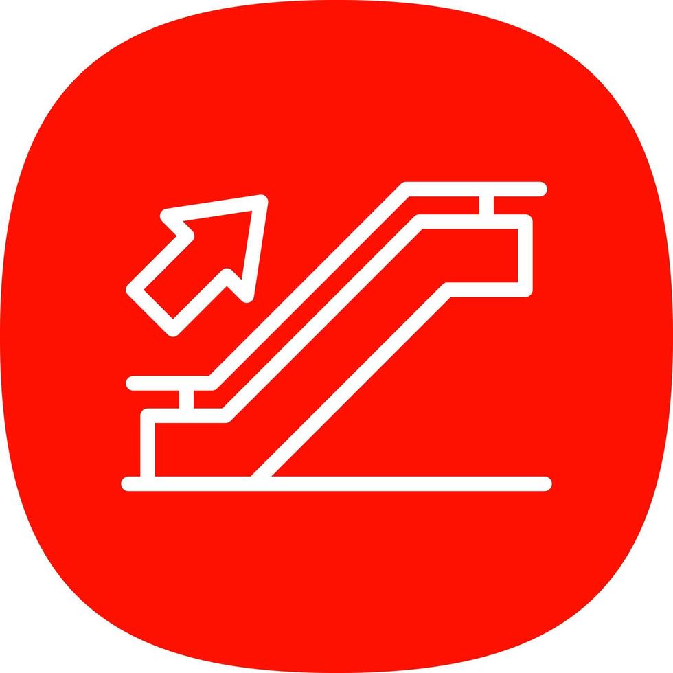 Escalator Vector Icon Design