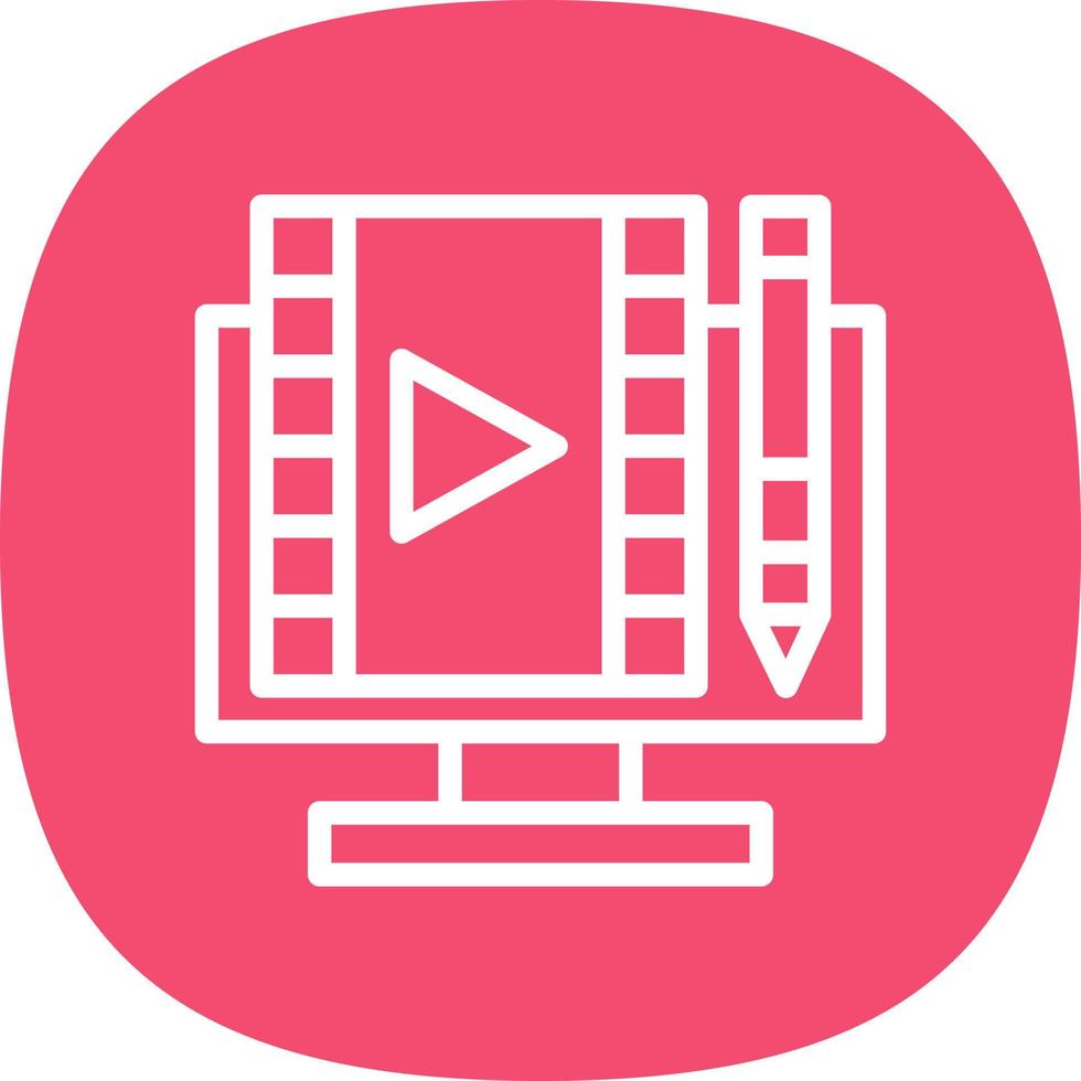 Video Editing Vector Icon Design