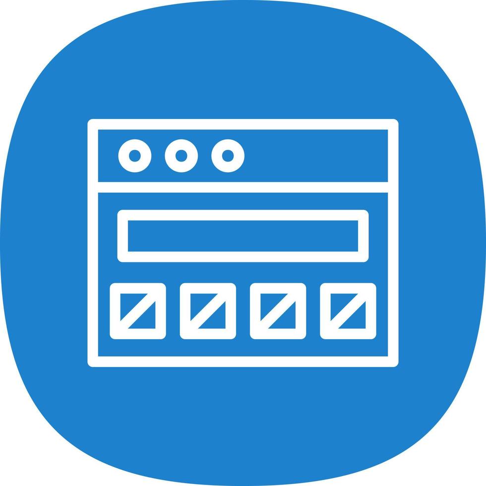 Ui Wireframe Vector Icon Design