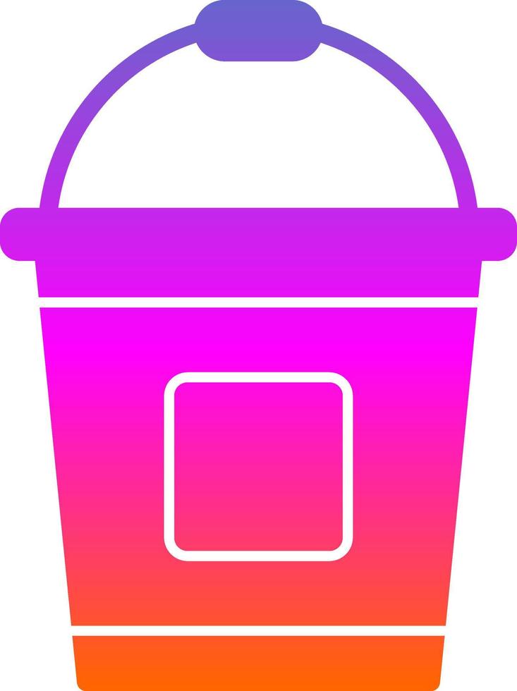 Bucket Vector Icon Design