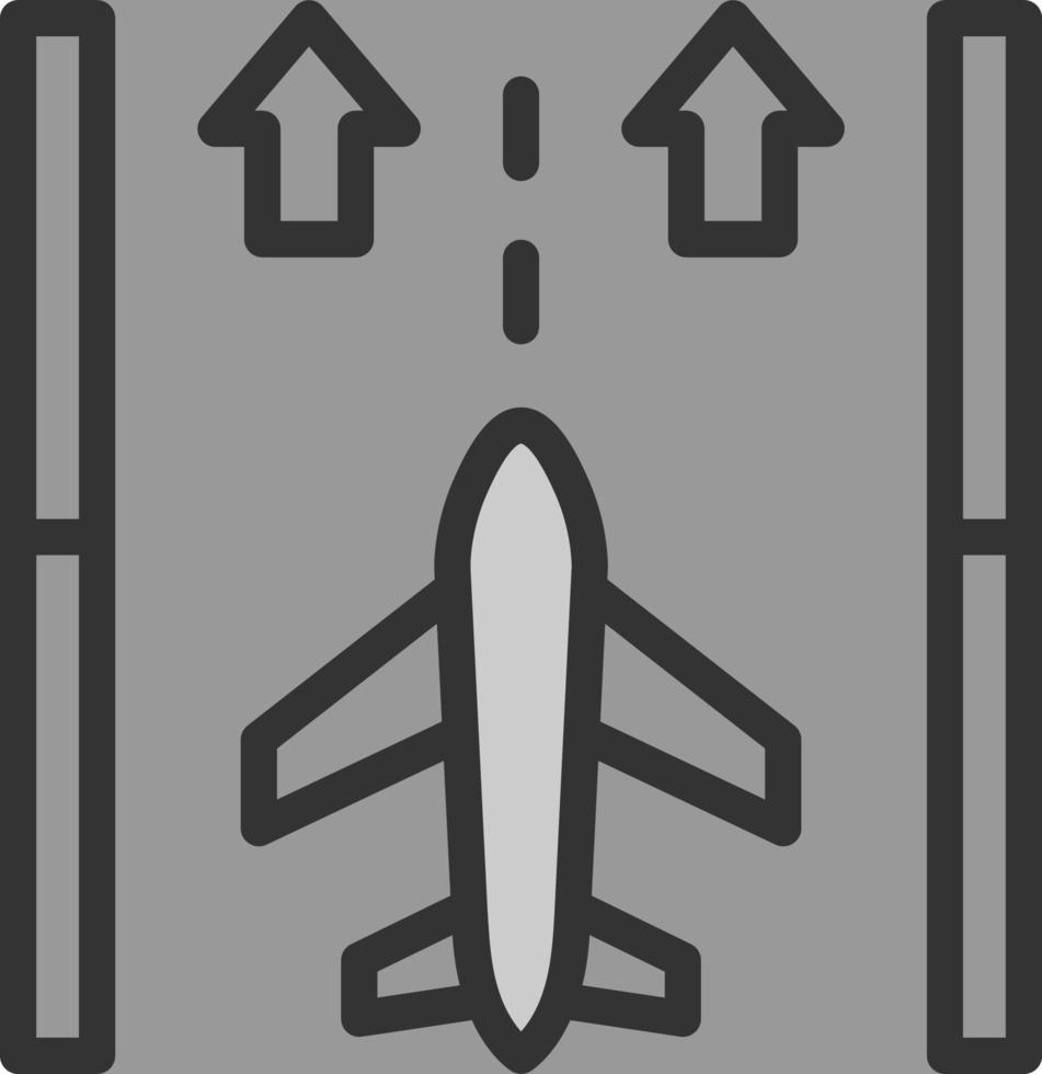 Runway Vector Icon Design