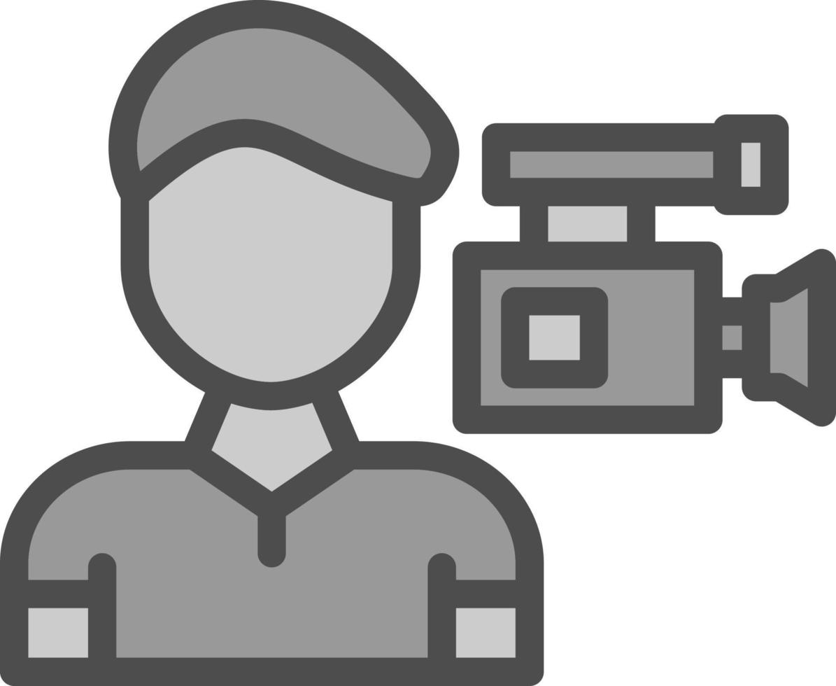 Camera Man Vector Icon Design