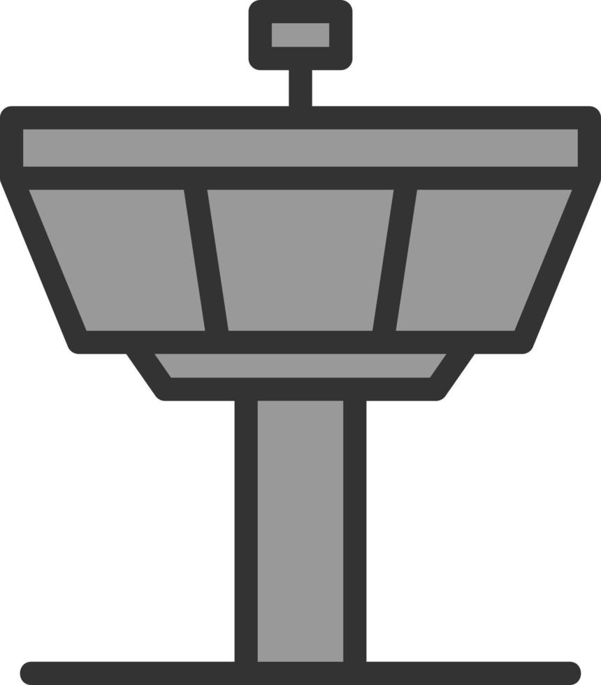 Control Tower Vector Icon Design