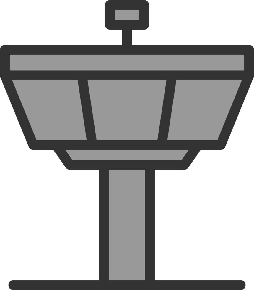 Control Tower Vector Icon Design