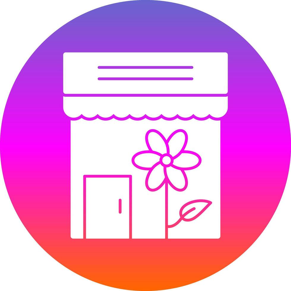 Flower Shop Vector Icon Design