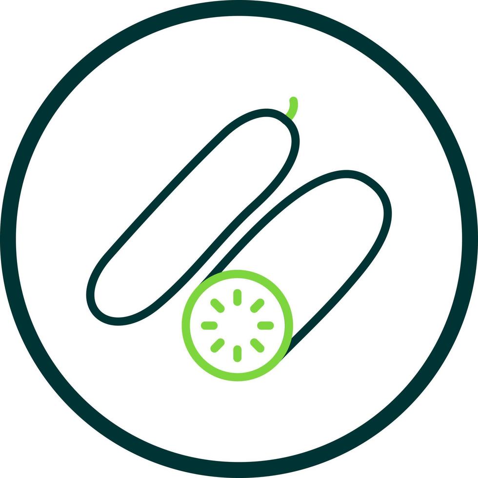 Cucumber Vector Icon Design