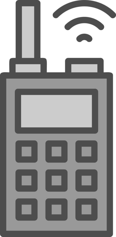 diseño de icono de vector de walkie talkie