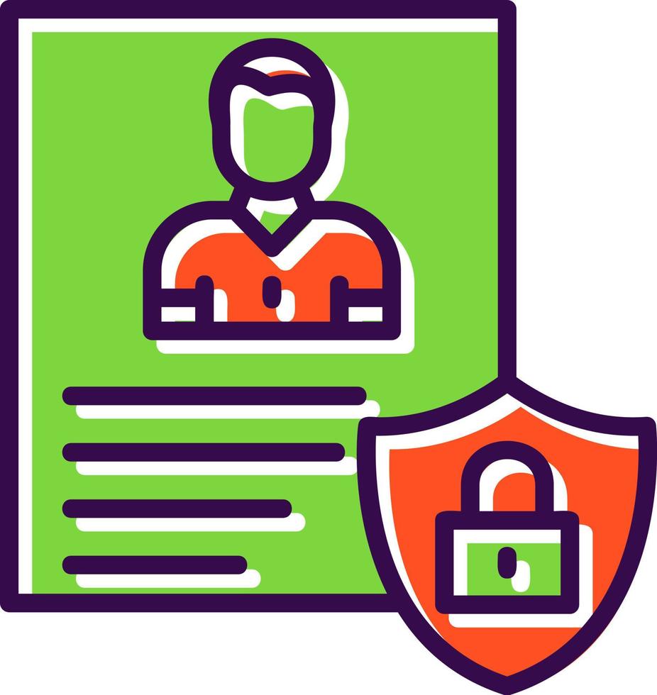 Privacy Policy Template Vector Icon Design