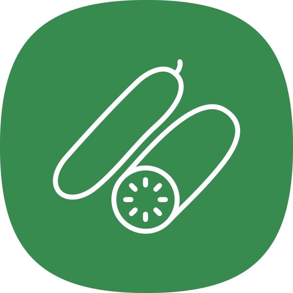 Cucumber Vector Icon Design