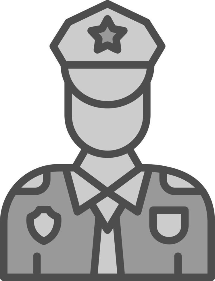 diseño de icono de vector de oficial de policía