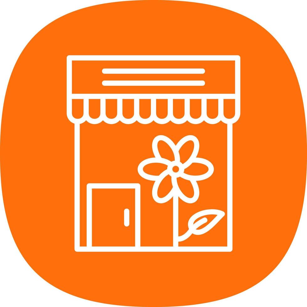 Flower Shop Vector Icon Design