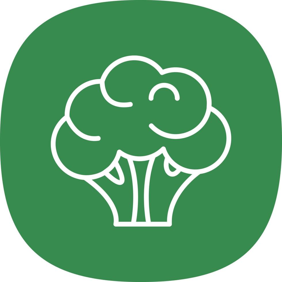 Broccoli Vector Icon Design