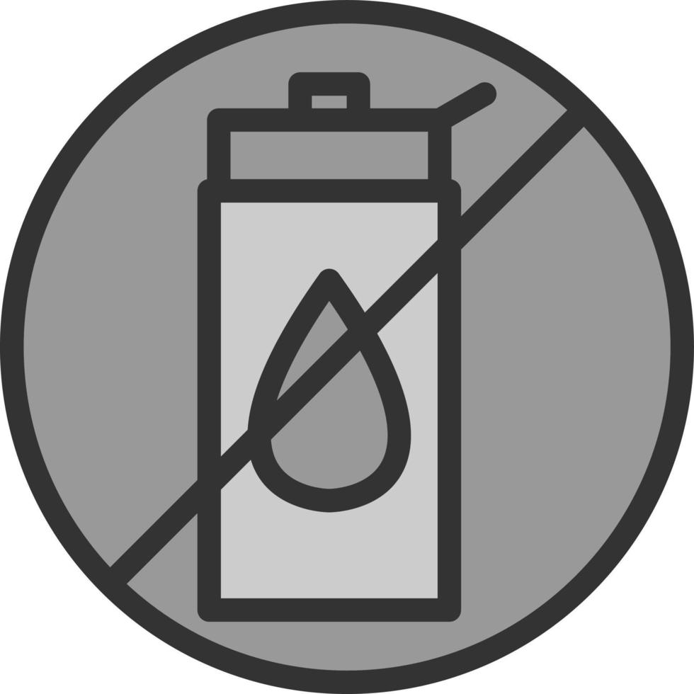 No Liquid Vector Icon Design
