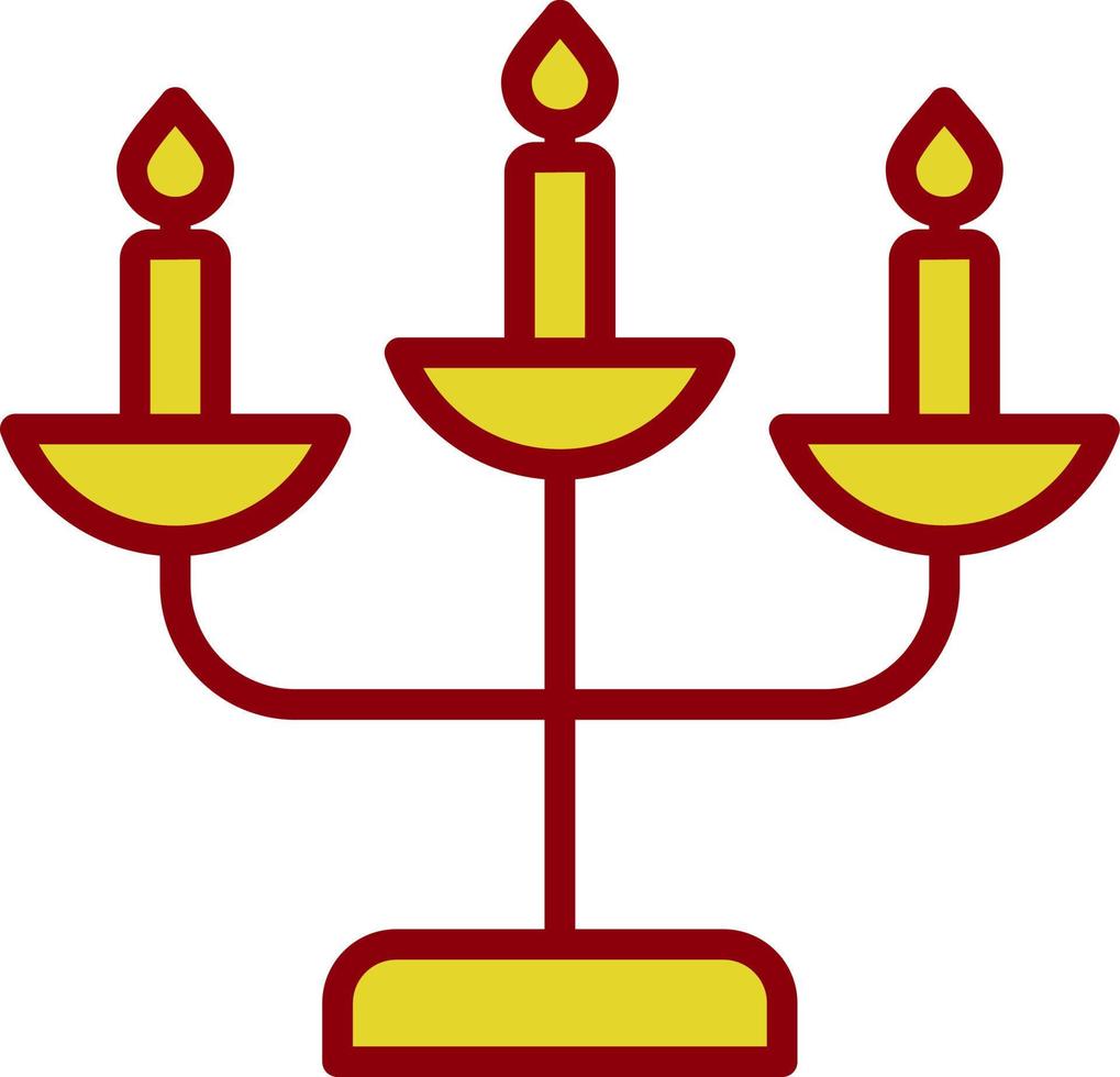 diseño de icono de vector de candelabro