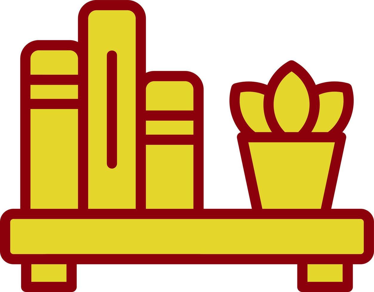 Book Shelf Vector Icon Design