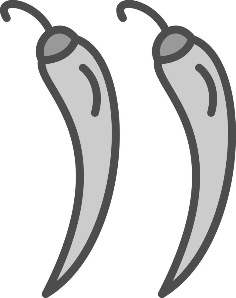Hot Pepper Vector Icon Design