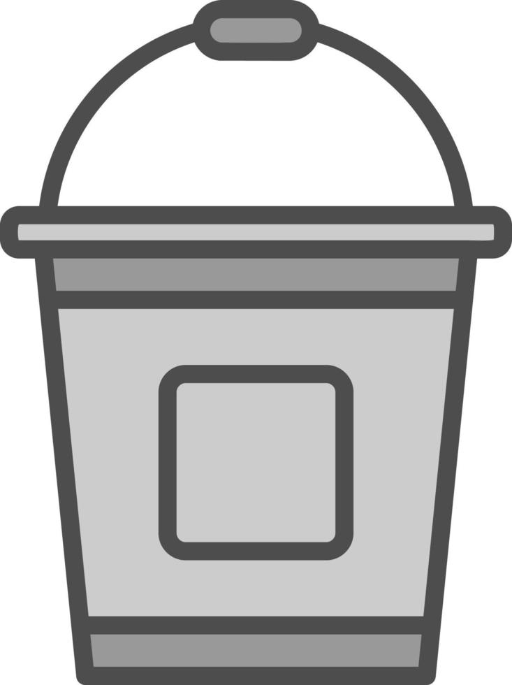 Bucket Vector Icon Design