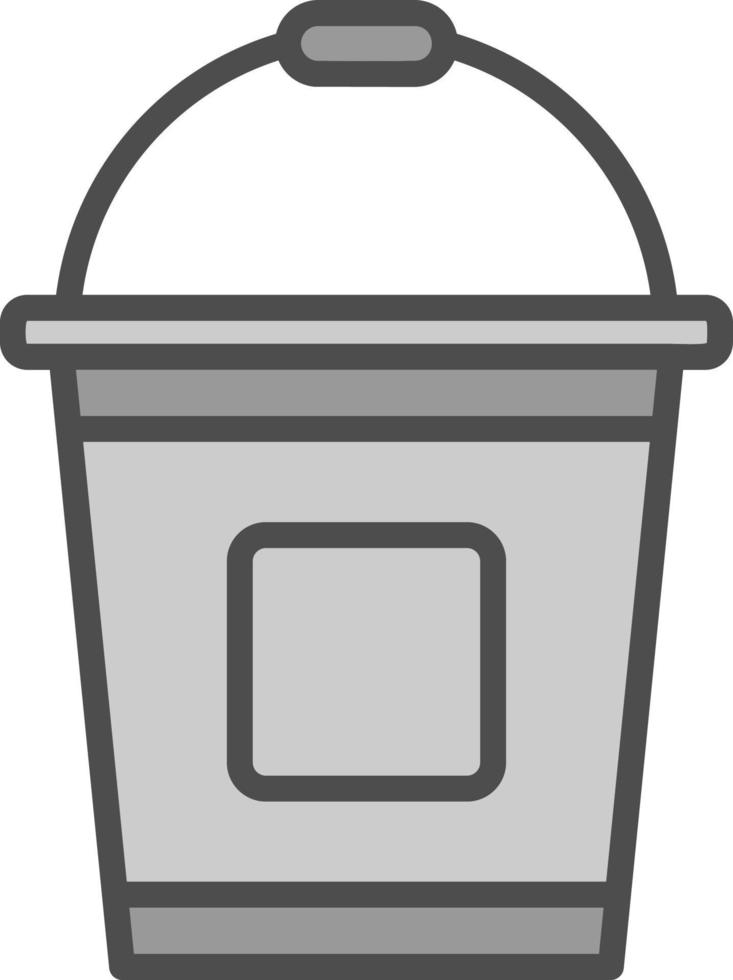 Bucket Vector Icon Design