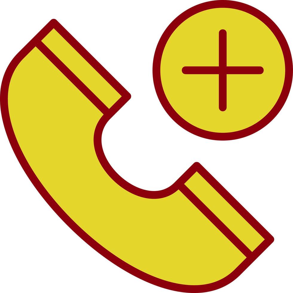 Emergency Cal Vector Icon Design
