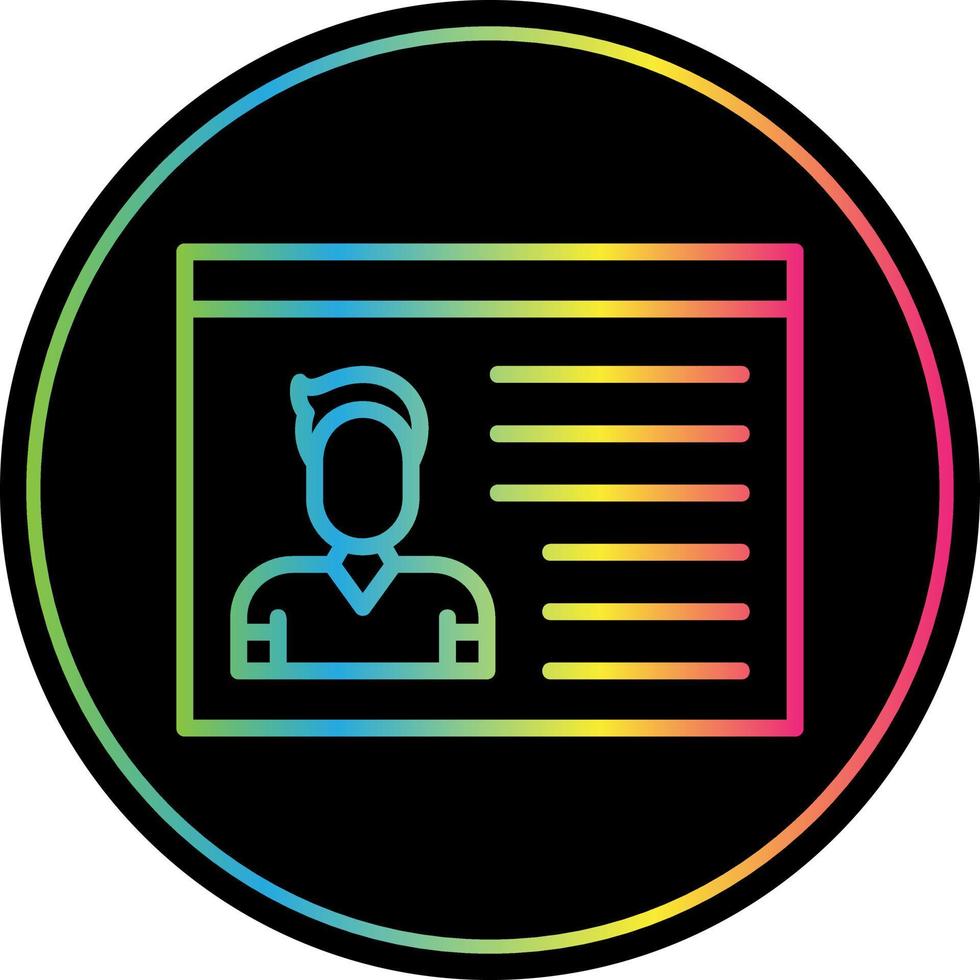 Identification Cards Vector Icon Design