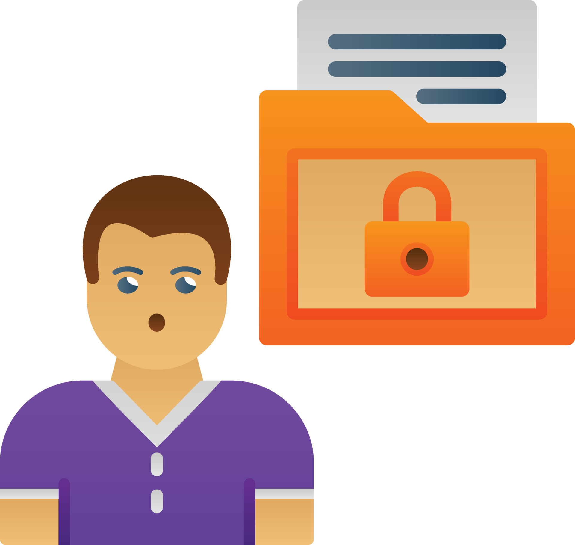 Sensitive Personal Data Vector Icon Design 16441713 Vector Art at Vecteezy