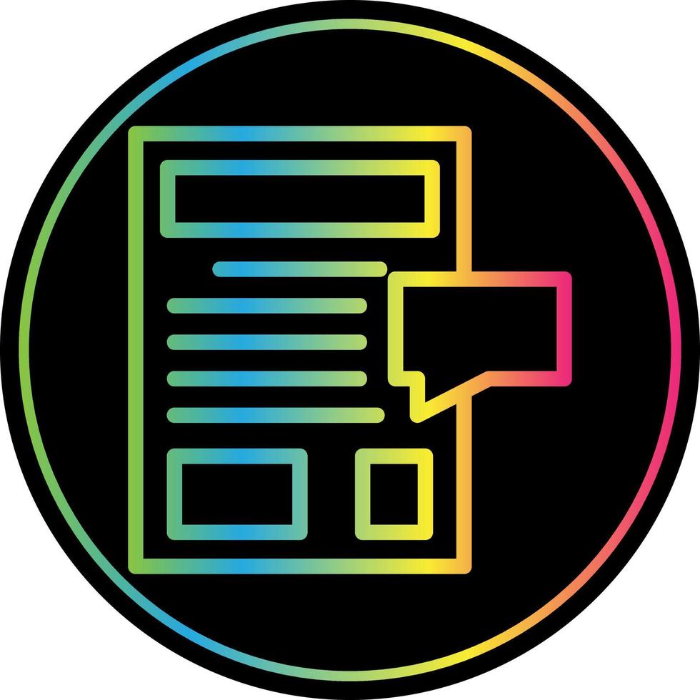 Blog Vector Icon Design