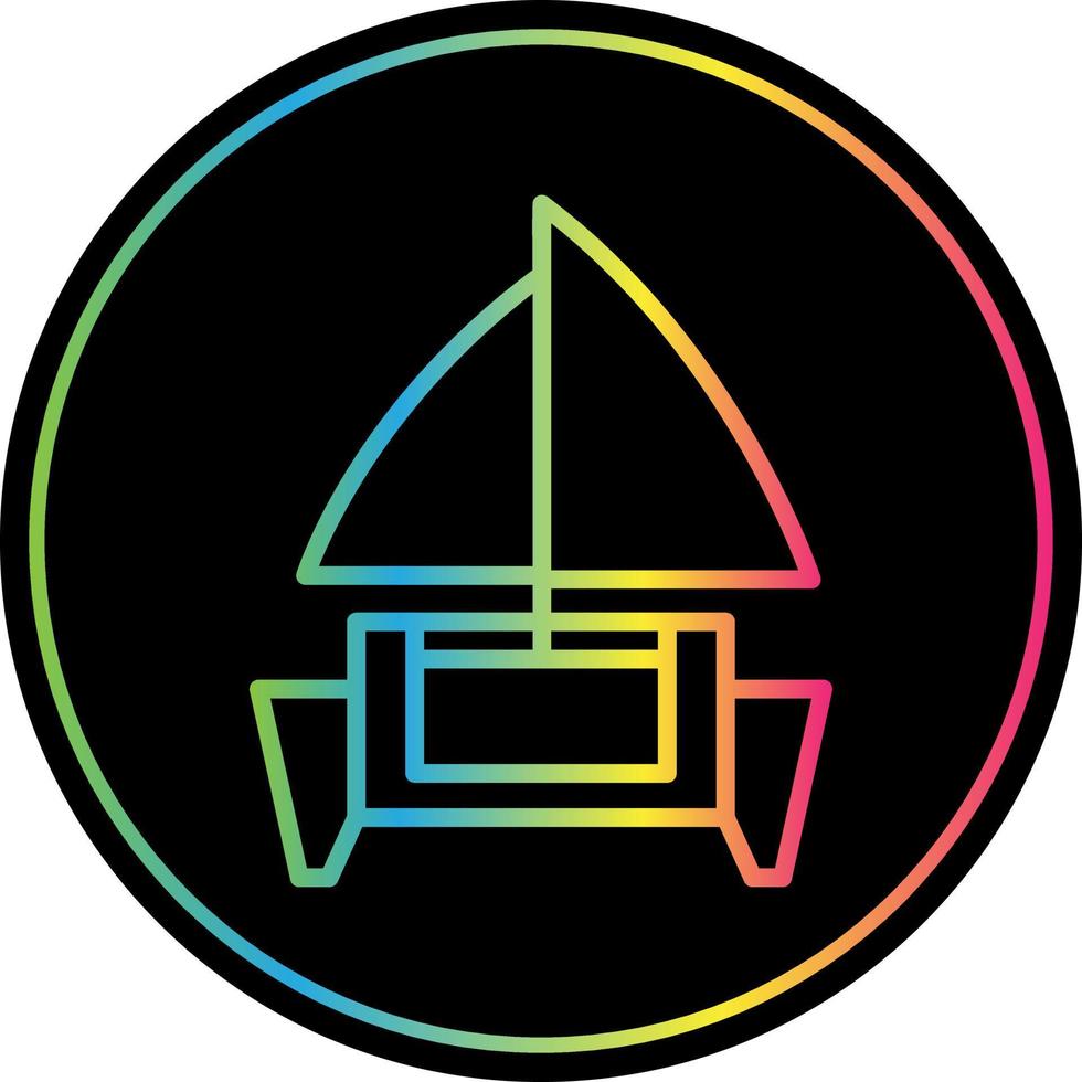 Catamaran Vector Icon Design