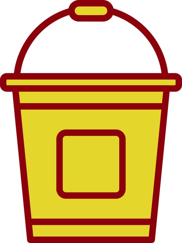 Bucket Vector Icon Design