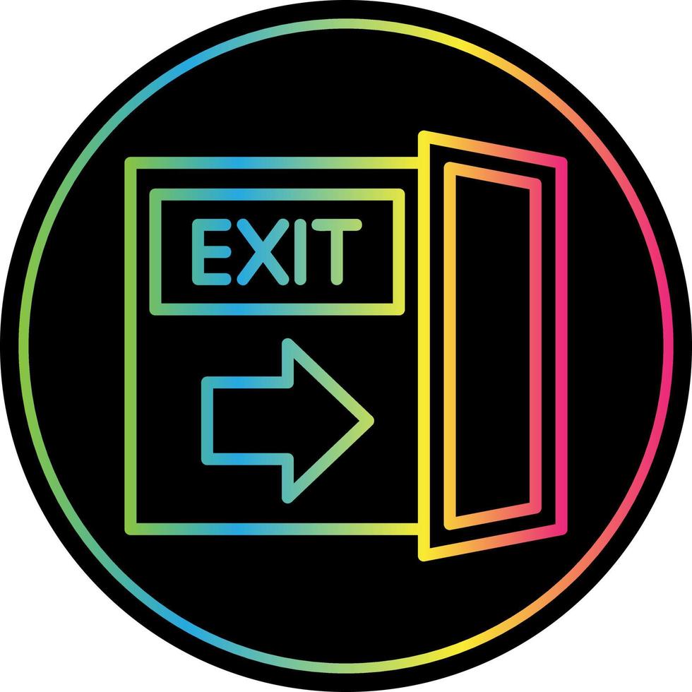 Exit Vector Icon Design