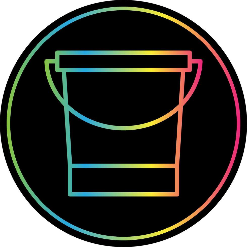 Water Bucket Vector Icon Design