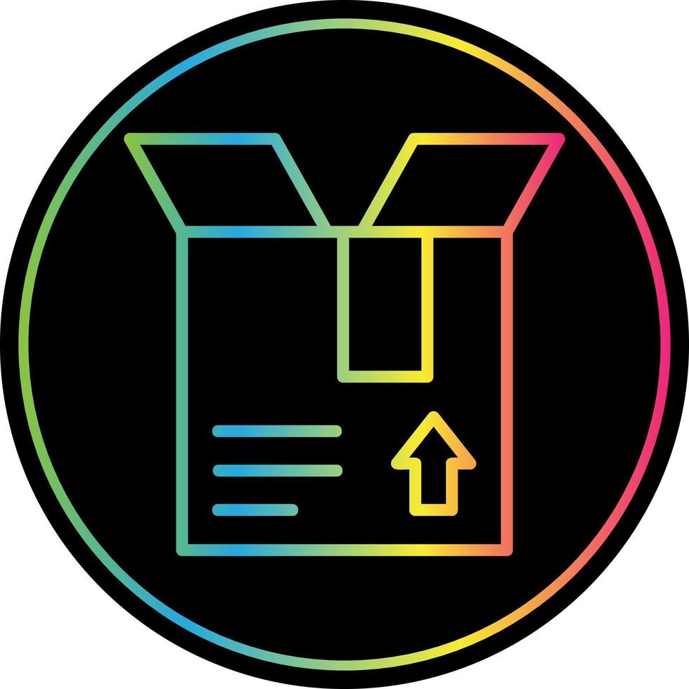 Open Box Vector Icon Design