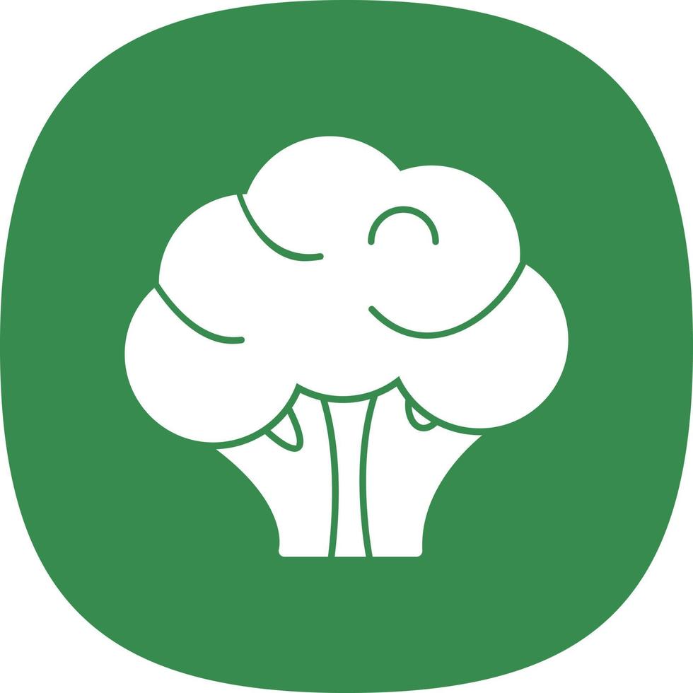 Broccoli Vector Icon Design