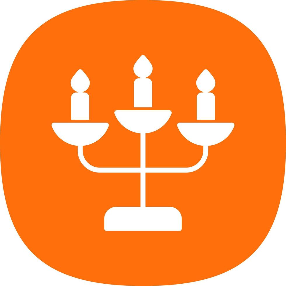 diseño de icono de vector de candelabro