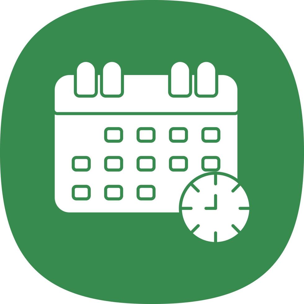 diseño de icono de vector de horario