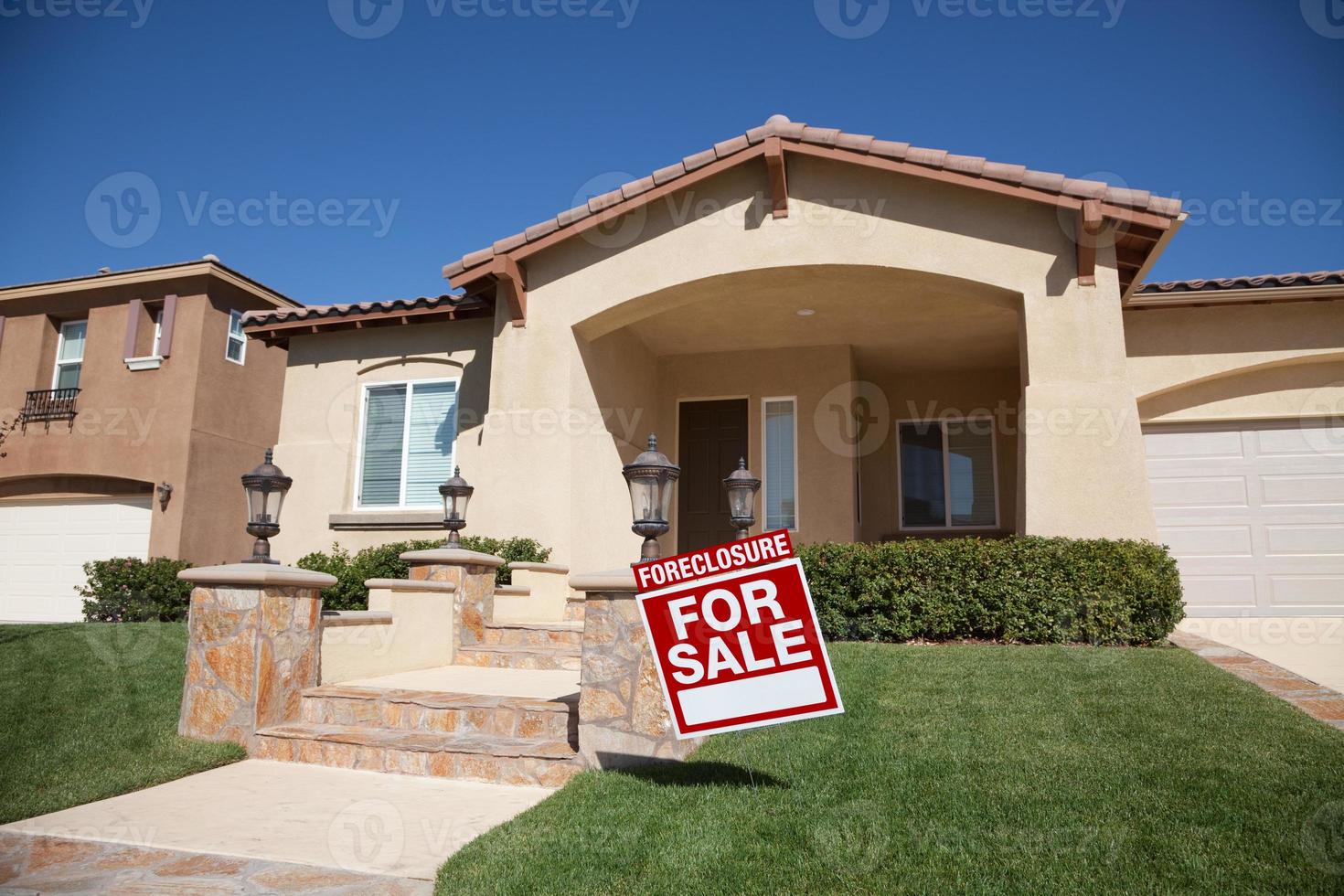 Foreclosure Home For Sale Sign and House photo