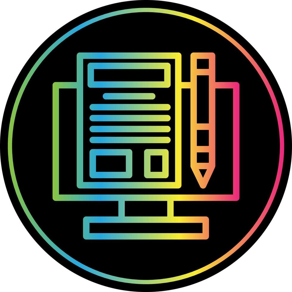 Making Blog Vector Icon Design
