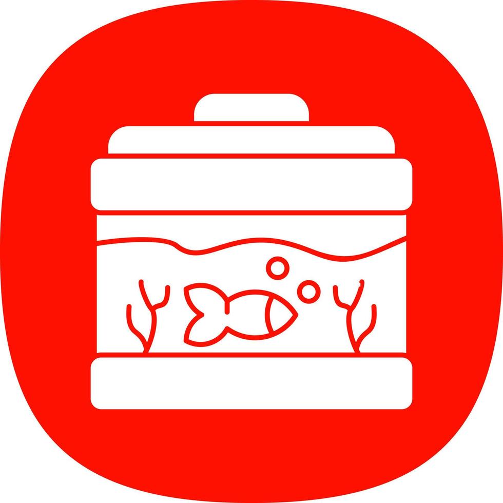 Fish Tank Vector Icon Design