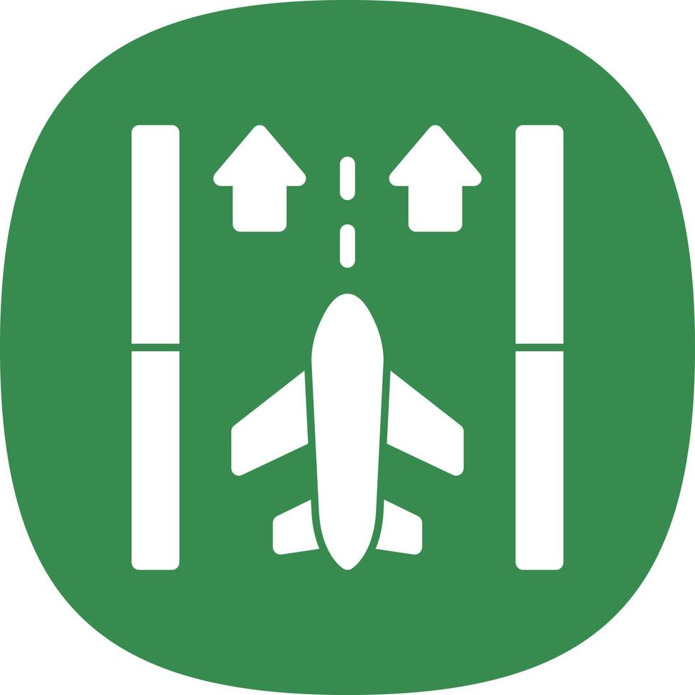 Runway Vector Icon Design