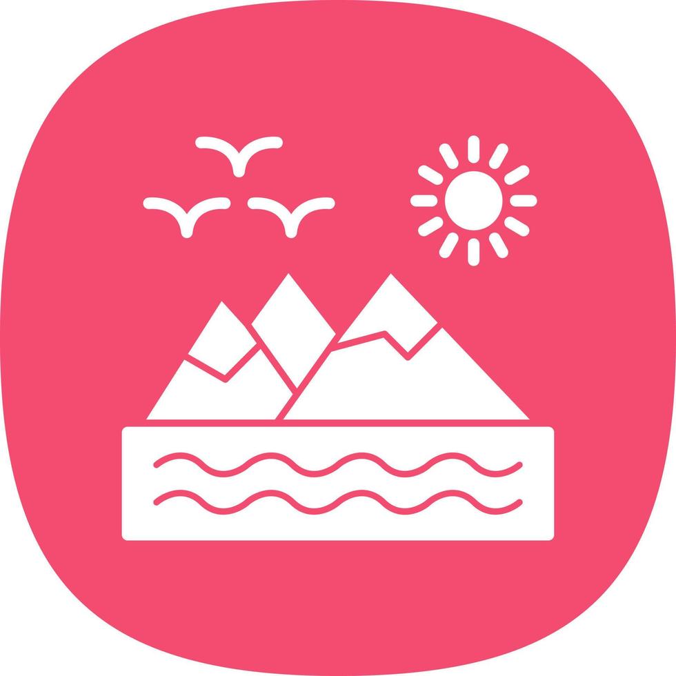 Mountains Vector Icon Design
