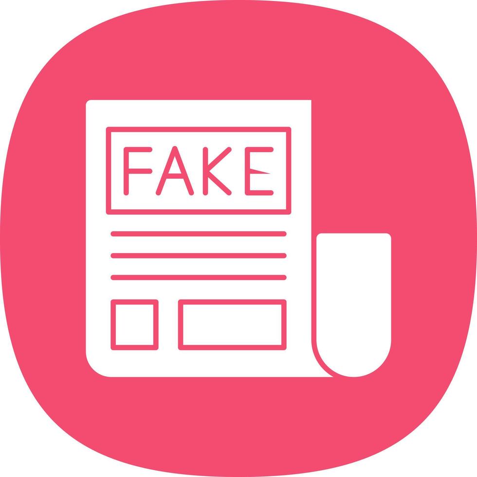 Fake News Vector Icon Design