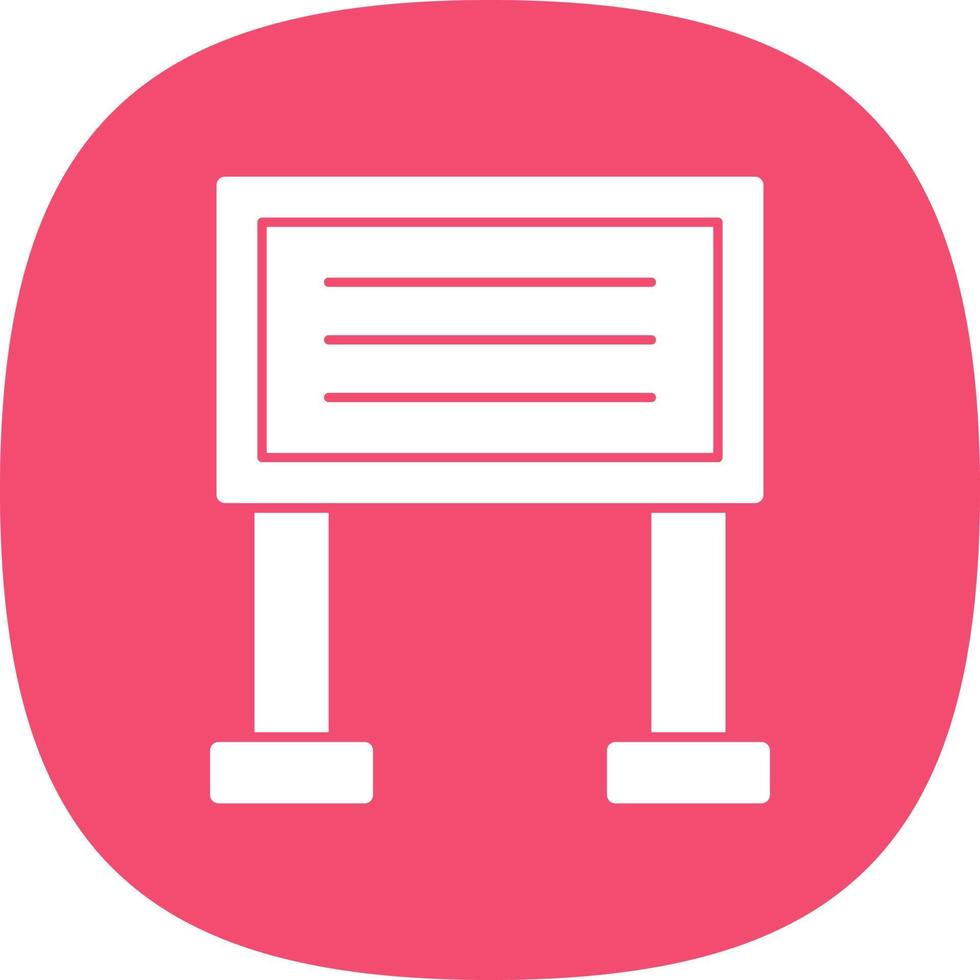Sign Board Vector Icon Design