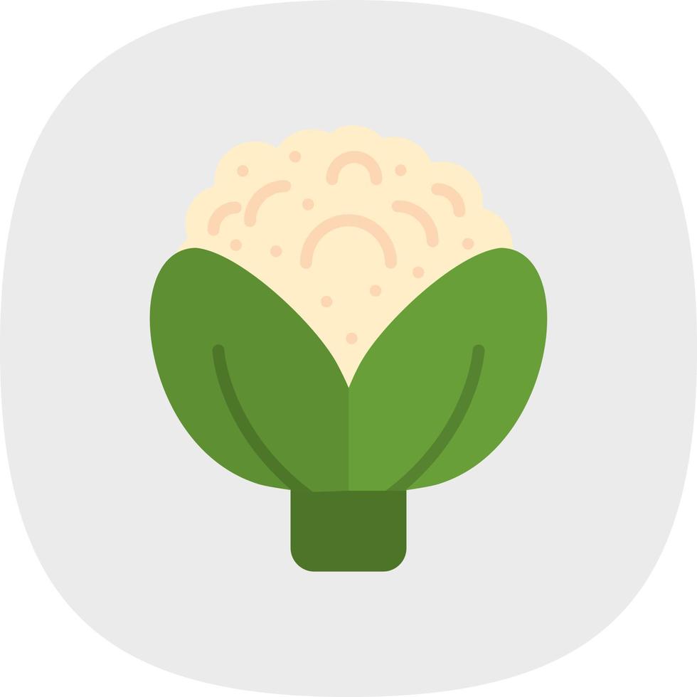 Cauliflower Vector Icon Design